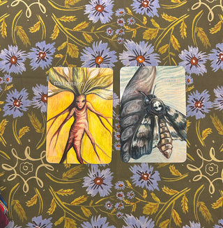 Periwinkle Blossoms Reading Cloth