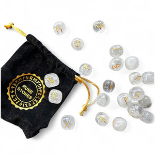 Quartz rune stones