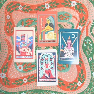 Circling Serpents Reading Cloth