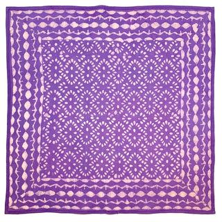 Block-printed Purple Reading Cloth