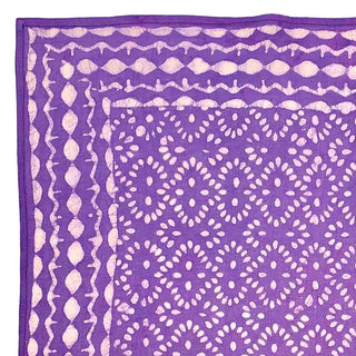 Block-printed Purple Reading Cloth