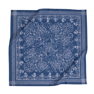 Blue Floral Reading Cloth - La Panthère Studio