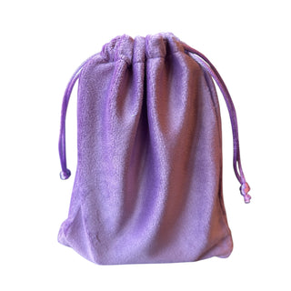 Orchid velvet pouch