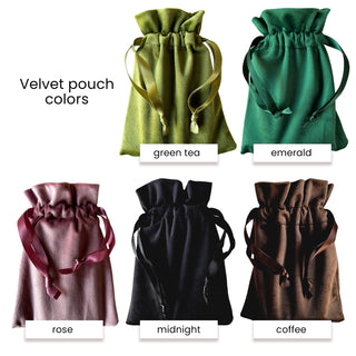 Velvet drawstring pouch - La Panthère Studio